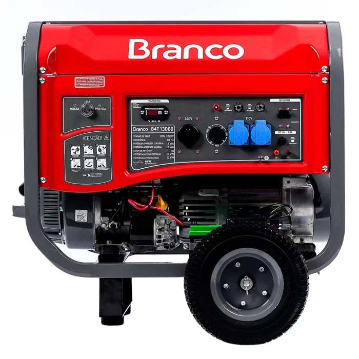 GERADOR DE ENERGIA A GASOLINA 19,5HP 13KVA 220V COM PARTIDA ELÉTRICA BRANCO - Image 3